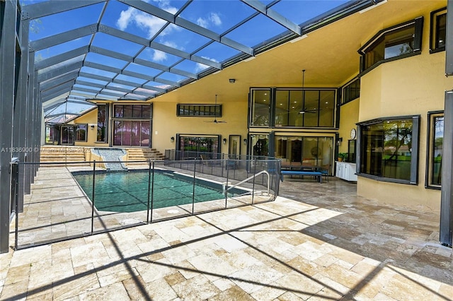 1910 Preston Trl, Coral Springs, FL 33071 - outdoor pool with a patio and glass enclosure