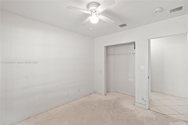 955 S 26th Ave, Hollywood, FL 33020 - unfurnished bedroom featuring a closet, a ceiling fan, and concrete floors