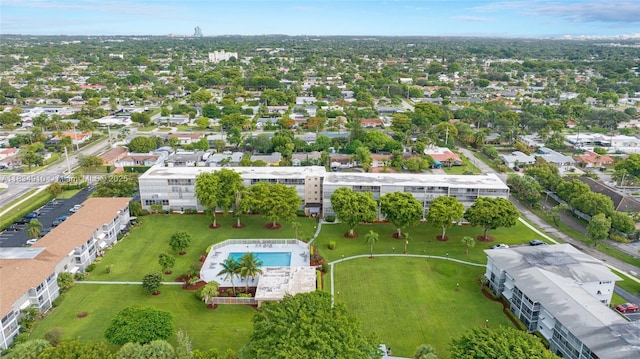5100 Washington St Unit 211, Hollywood, FL 33021 - drone / aerial view of a pool