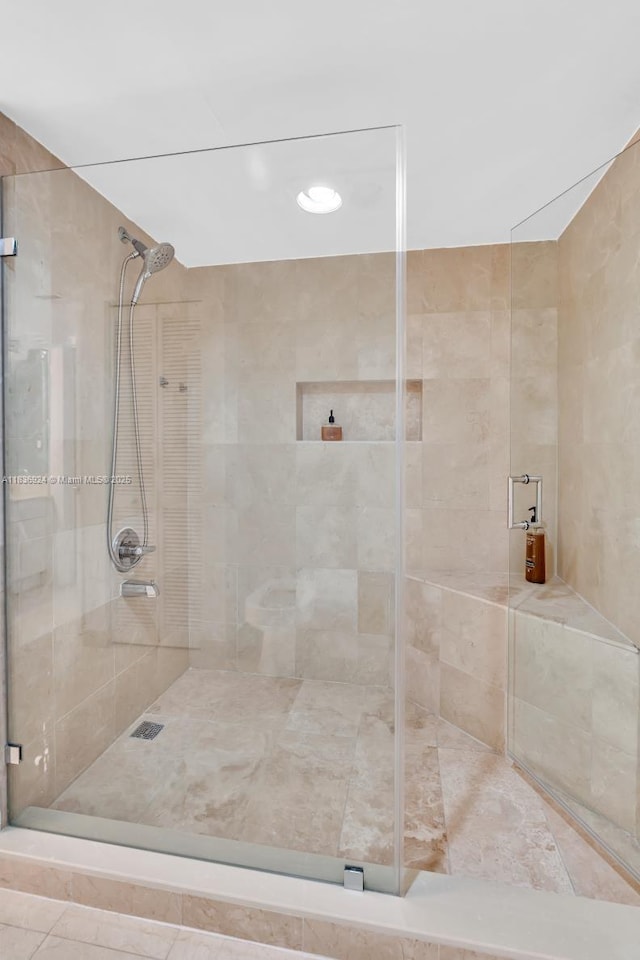 8855 E Collins Ave Unit 2F, Surfside, FL 33154 - full bathroom featuring a tile shower