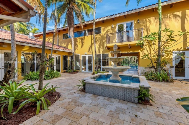 5800 SW 178th Ave, Southwest Ranches, FL 33331 - view of pool featuring french doors