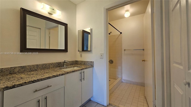 9277 SW 138th Pl Unit 9277, Miami, FL 33186 - full bath with a tile shower, vanity, and tile patterned floors