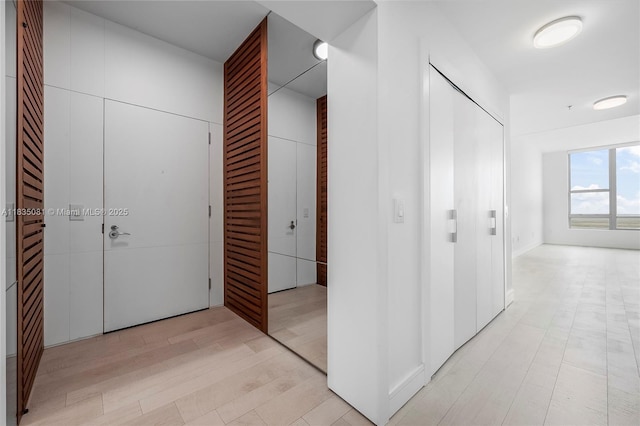 2681 N Flamingo Rd Unit 2708S, Sunrise, FL 33323 - corridor with light wood-type flooring