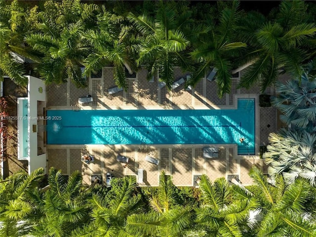 133 NE 2nd Ave Unit 1410, Miami, FL 33132 - aerial view of a pool