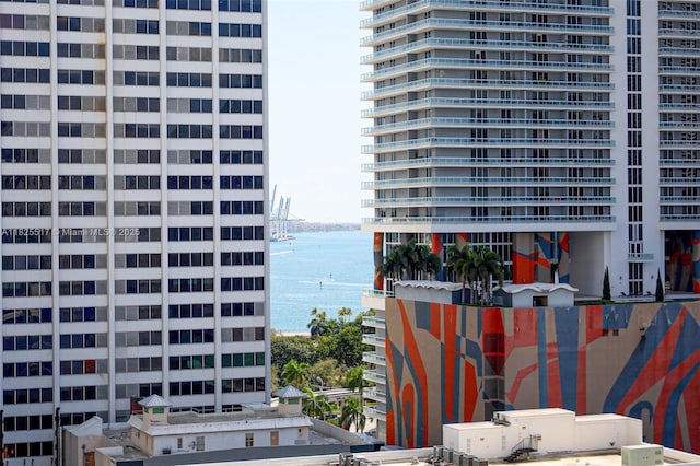 133 NE 2nd Ave Unit 1410, Miami, FL 33132 - view of building exterior with a water view and a view of city