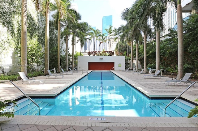 133 NE 2nd Ave Unit 1410, Miami, FL 33132 - community pool with a patio