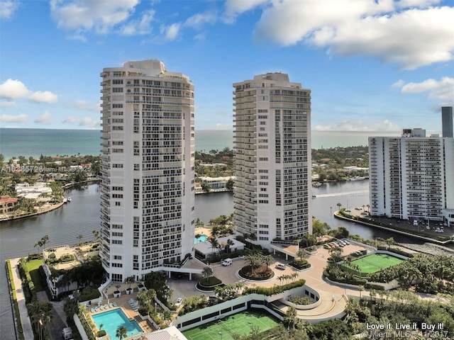 3802 NE 207th St Unit 601, Aventura, FL 33180 - view of building exterior with a water view and a city view