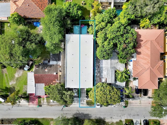 3070 Elizabeth St, Miami, FL 33133 - aerial view of property and surrounding area with property parcel outlined