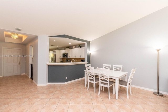 2020 Andromeda Ln, Weston, FL 33327 - dining room with light tile patterned floors