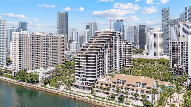 520 Brickell Key Dr Unit A1404, Miami, FL 33131 - view of city skyline with a large body of water