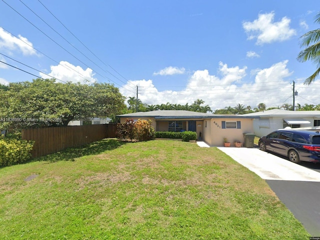 4621 NE 2nd Ave, Oakland Park, FL 33334 - view of single story home