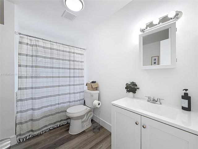 1309 SW 75th Ave, North Lauderdale, FL 33068 - bathroom featuring vanity, wood finished floors, and a shower with shower curtain