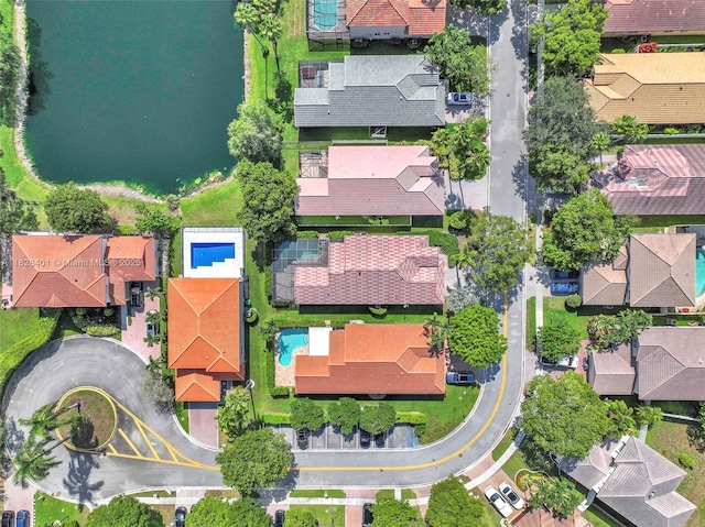 aerial view of residential area