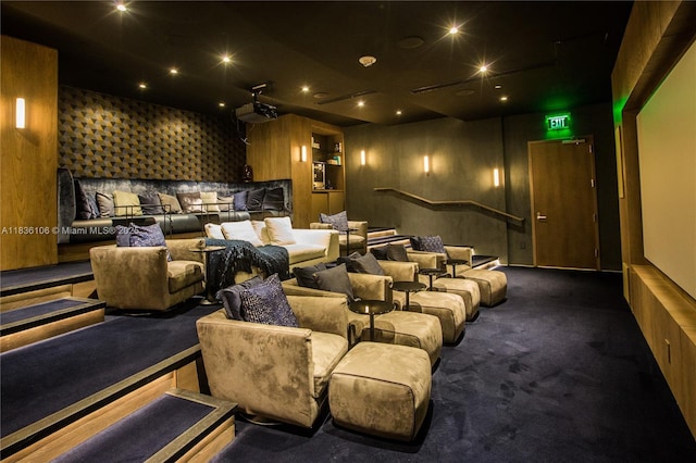 650 NE 32nd St Unit 2205, Miami, FL 33137 - view of carpeted home theater