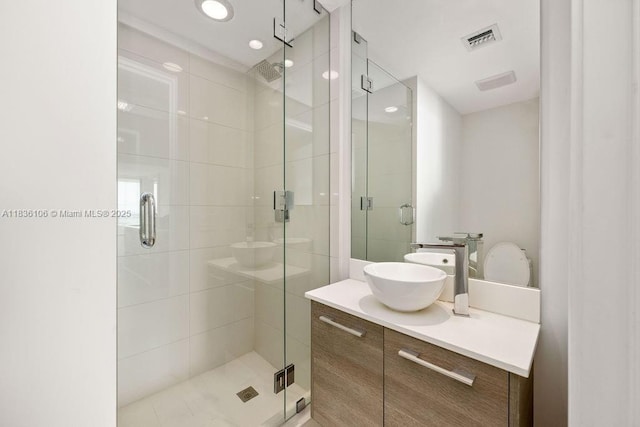 650 NE 32nd St Unit 2205, Miami, FL 33137 - bathroom featuring vanity and a stall shower