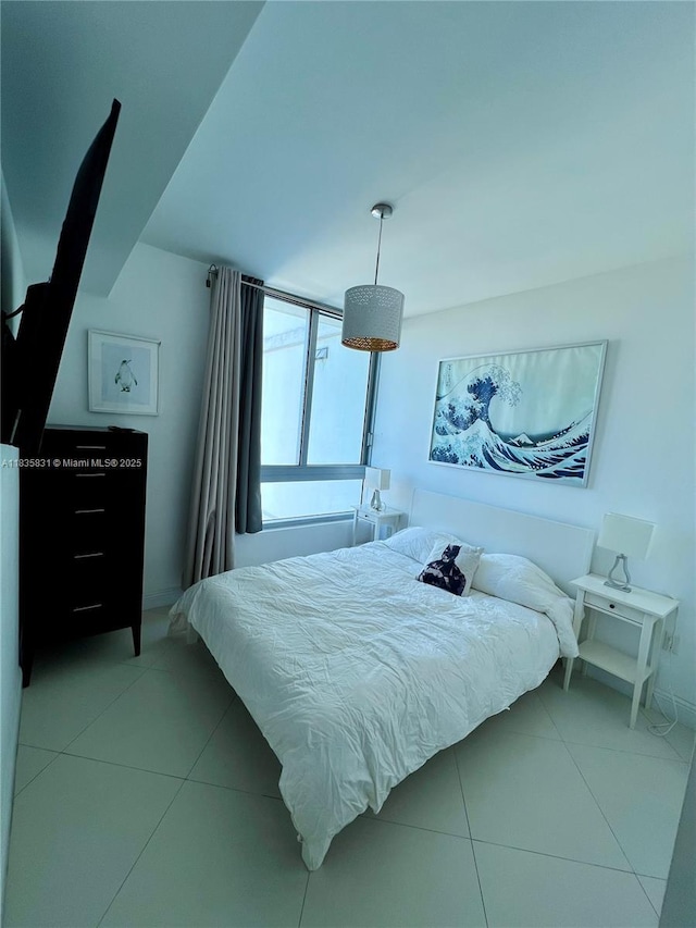 350 S Miami Ave Unit 2303, Miami, FL 33130 - bedroom with light tile patterned floors