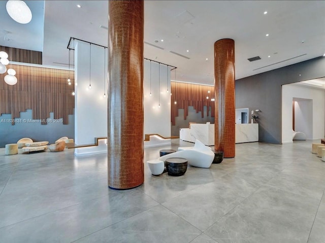 350 S Miami Ave Unit 2303, Miami, FL 33130 - building lobby with recessed lighting