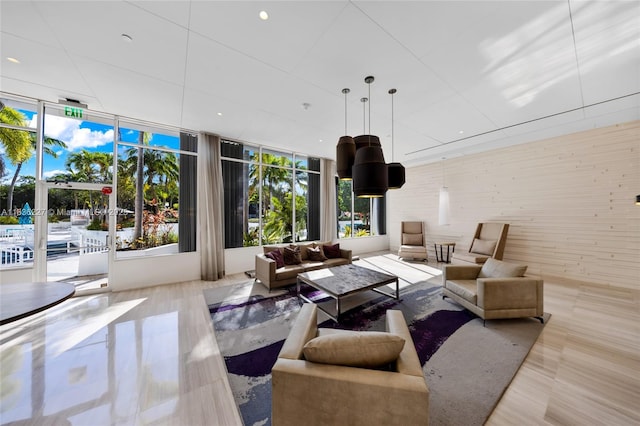 100 Bayview Dr Unit 1905, Sunny Isles Beach, FL 33160 - living area featuring recessed lighting