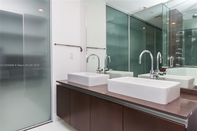 1040 Biscayne Blvd Unit 2402, Miami, FL 33132 - full bath featuring a shower stall and double vanity
