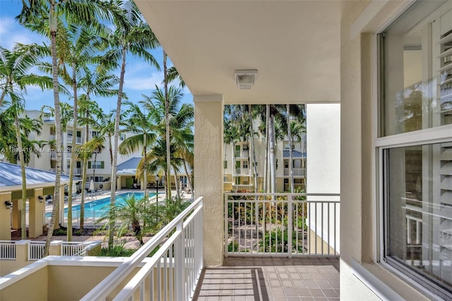 7588 SW 102nd St Unit 203, Pinecrest, FL 33156 - balcony featuring view of pool
