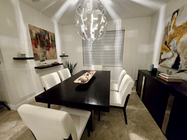 547 Cascade Falls Dr, Weston, FL 33327 - dining space featuring a chandelier and baseboards