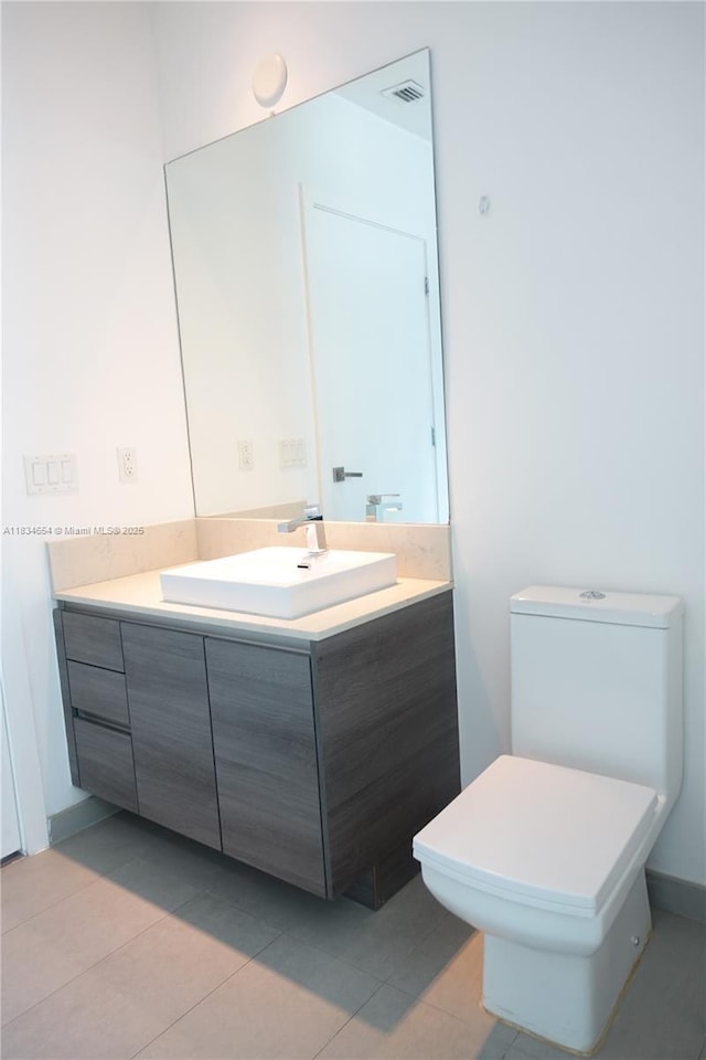 1080 Brickell Ave Unit 4209, Miami, FL 33131 - bathroom with vanity and tile patterned flooring