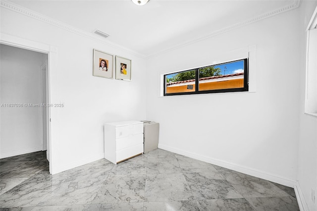 11055 NW 59th Ct, Hialeah, FL 33012 - unfurnished room with marble finish floors and ornamental molding