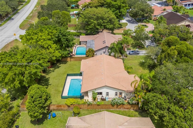 11321 NW 1st Ct, Coral Springs, FL 33071 - bird's eye view of a pool area