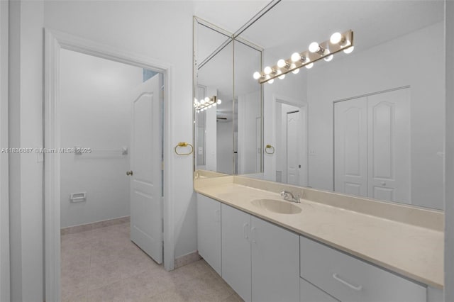 7506 W 20th Ave Unit 206, Hialeah, FL 33016 - bathroom with vanity and tile patterned floors