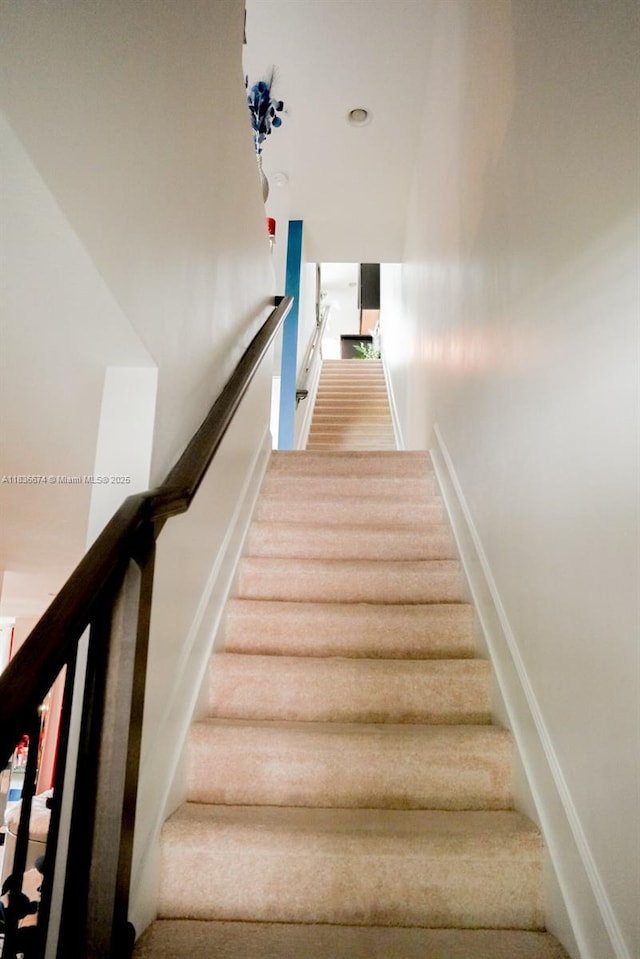 2954 NW 124th Way, Sunrise, FL 33323 - staircase with carpet floors and baseboards