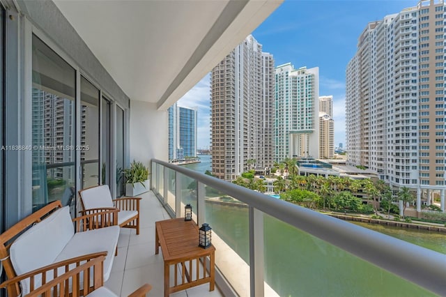 495 Brickell Ave Unit Bay1007, Miami, FL 33131 - balcony with a city view and a water view