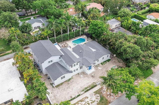 309 NE 99th St, Miami Shores, FL 33138 - aerial view of property and surrounding area with a pool area