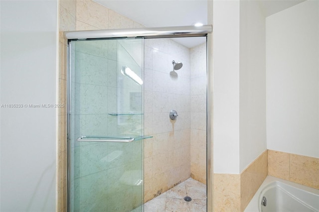 20000 E Country Club Dr Unit Ts02, Aventura, FL 33180 - bathroom featuring a stall shower and a garden tub