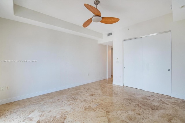 20000 E Country Club Dr Unit Ts02, Aventura, FL 33180 - unfurnished bedroom featuring a closet and ceiling fan