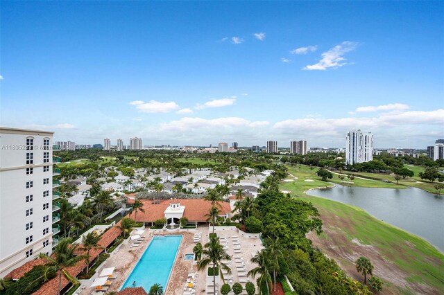 20000 E Country Club Dr Unit Ts02, Aventura, FL 33180 - view of urban area with a nearby body of water and a local golf course