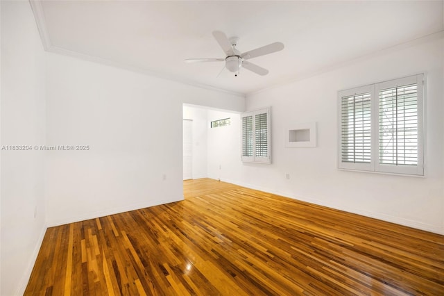 4050 Loquat Ave, Coconut Grove, FL 33133 - empty room featuring hardwood / wood-style flooring and ceiling fan