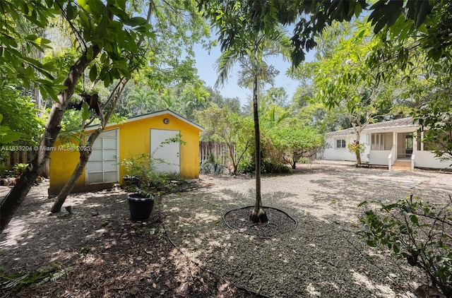 4050 Loquat Ave, Coconut Grove, FL 33133 - view of yard with an outdoor structure