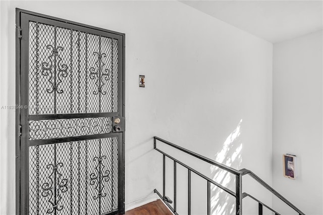 825 Jefferson Ave Unit 4, Miami Beach, FL 33139 - stairs with wood finished floors