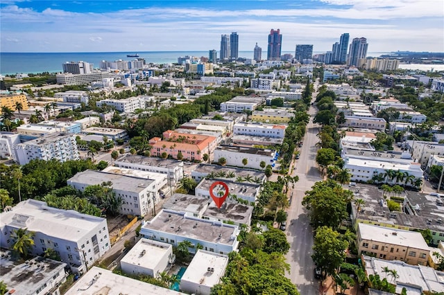 825 Jefferson Ave Unit 4, Miami Beach, FL 33139 - drone / aerial view of city skyline and a large body of water