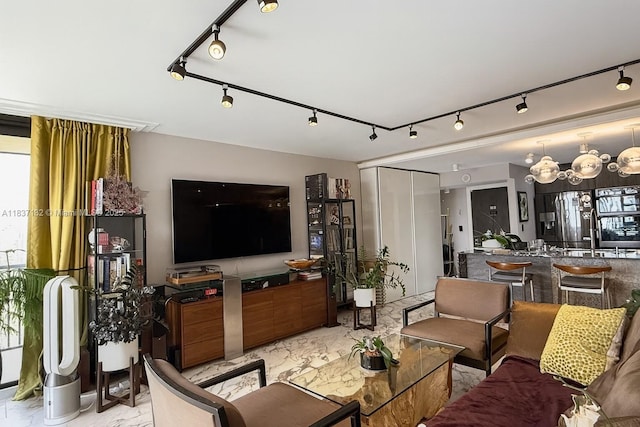 20379 W Country Club Dr Unit 2333, Aventura, FL 33180 - living room featuring track lighting and plenty of natural light
