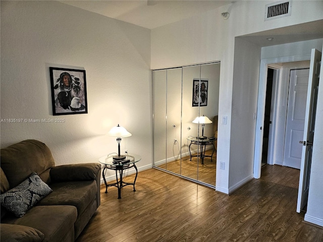 7611 Southampton Ter Unit 102, Tamarac, FL 33321 - sitting room with wood finished floors and baseboards