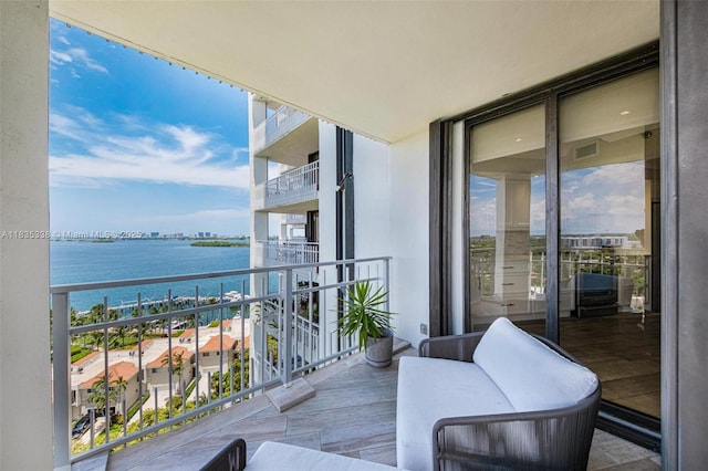 4000 Towerside Ter Unit 1507, Miami, FL 33138 - balcony with a water view