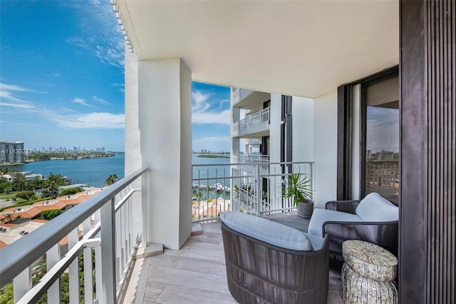 4000 Towerside Ter Unit 1507, Miami, FL 33138 - balcony with a water view and a city view