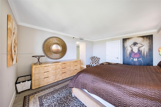 4000 Towerside Ter Unit 1507, Miami, FL 33138 - bedroom featuring ornamental molding and wood finished floors