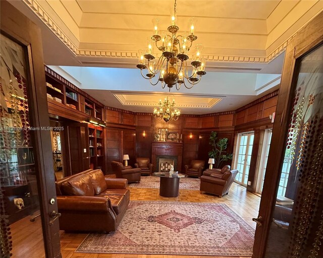 4000 Towerside Ter Unit 1507, Miami, FL 33138 - building lobby with wood walls