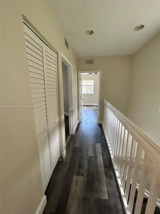 8297 SW 25th Ct Unit 101, Miramar, FL 33025 - corridor featuring dark wood finished floors and recessed lighting
