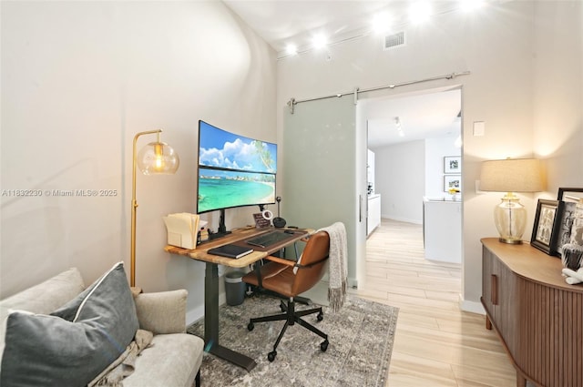 851 NE 1st Ave Unit 2809, Miami, FL 33132 - office space featuring light wood-type flooring and a high ceiling