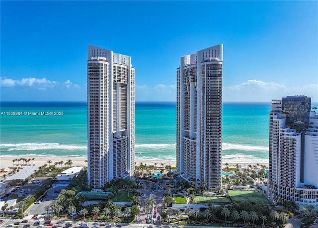 18101 Collins Ave Unit Ph5104, Sunny Isles Beach, FL 33160 - water view featuring nearby beach