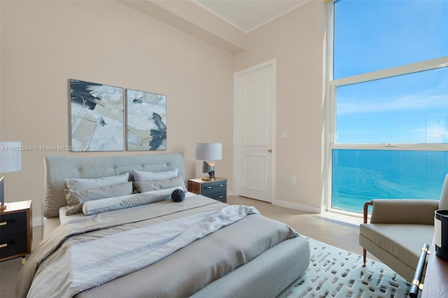 18101 Collins Ave Unit Ph5104, Sunny Isles Beach, FL 33160 - bedroom featuring baseboards and ornamental molding