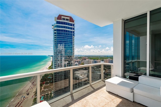 18101 Collins Ave Unit Ph5104, Sunny Isles Beach, FL 33160 - balcony featuring a water view and a city view